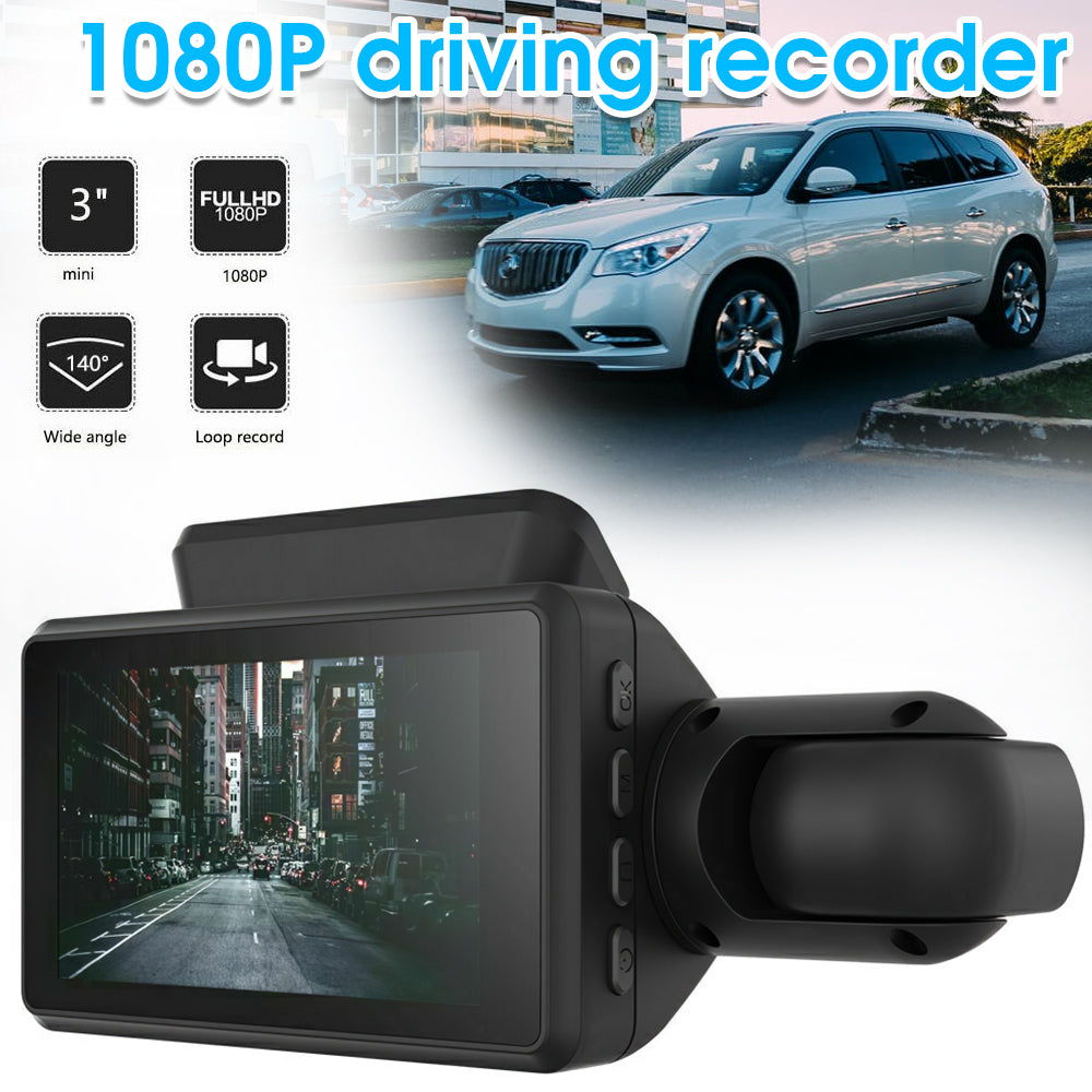 Dual Hd Dashcam With 1080p Recording, Wide Angle Night Vision