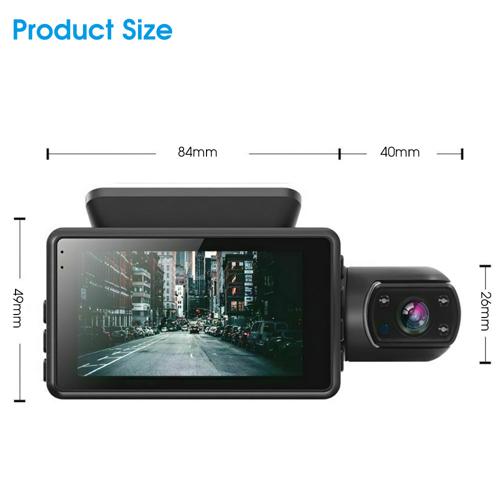 New 1080P Dual Lens Night Vision/Video Recorders Dash Cam - GoodeJump